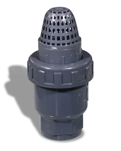 Check valve with suction basket DN DN 40 PVC